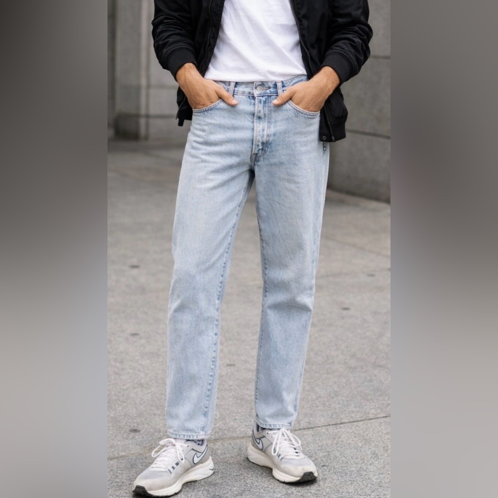 Vintage 90s Edwin London Slim Jeans | Made in Japan | Light‎ Wash Denim Unisex
